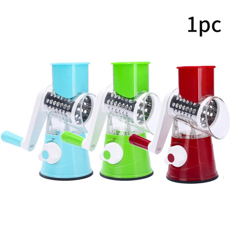 Szeletelő henger Aprító reszelő Többfunkciós Gyümölcs sajt Zöldség Hús Kézzel Működtetett Konyhai Szerszámok Aprító vágó Kézikönyv