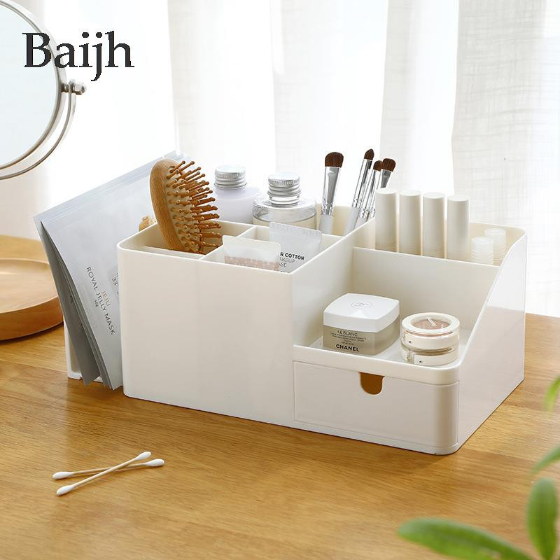 ABS Desk Office Organizer Αυτοκόλλητα Κάδοι αποθήκευσης Επιτραπέζιο στυλό μολυβιού Διάφορα Ελαφρά κουτί Γραφικά Σχολικά είδη