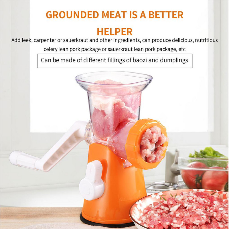 Rankinis mėsmalė Maltos mėsos maža dešrų mašina daržovių pjaustytuvas