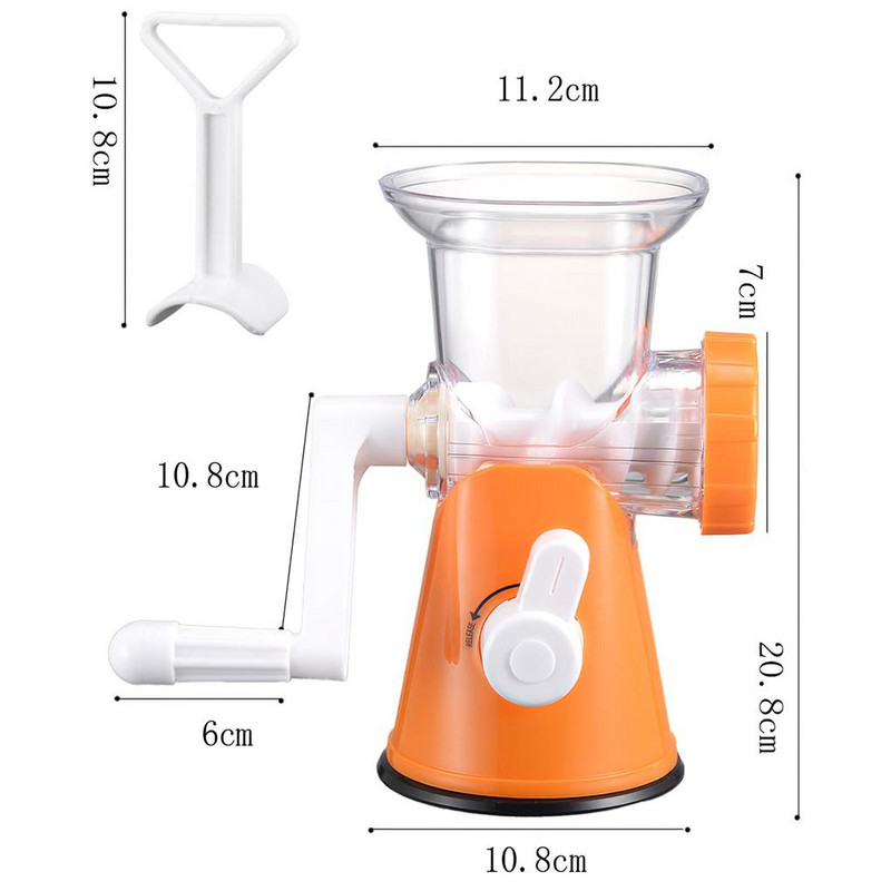 Rankinis mėsmalė Maltos mėsos maža dešrų mašina daržovių pjaustytuvas