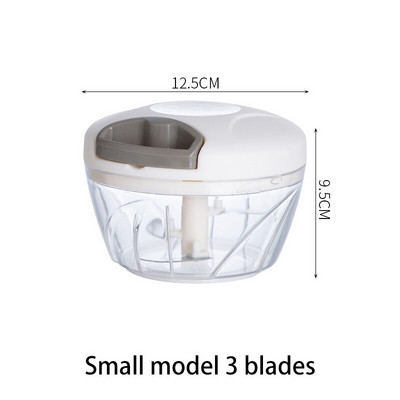 Konyhai Zöldségnyomó Kézzel forgatható húspüré fokhagyma Háztartási gombóc töltelék Darált zöldségvágó szerszám tartozékok