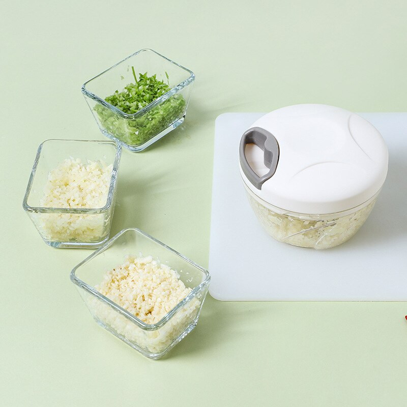 Konyhai Zöldségnyomó Kézzel forgatható húspüré fokhagyma Háztartási gombóc töltelék Darált zöldségvágó szerszám tartozékok