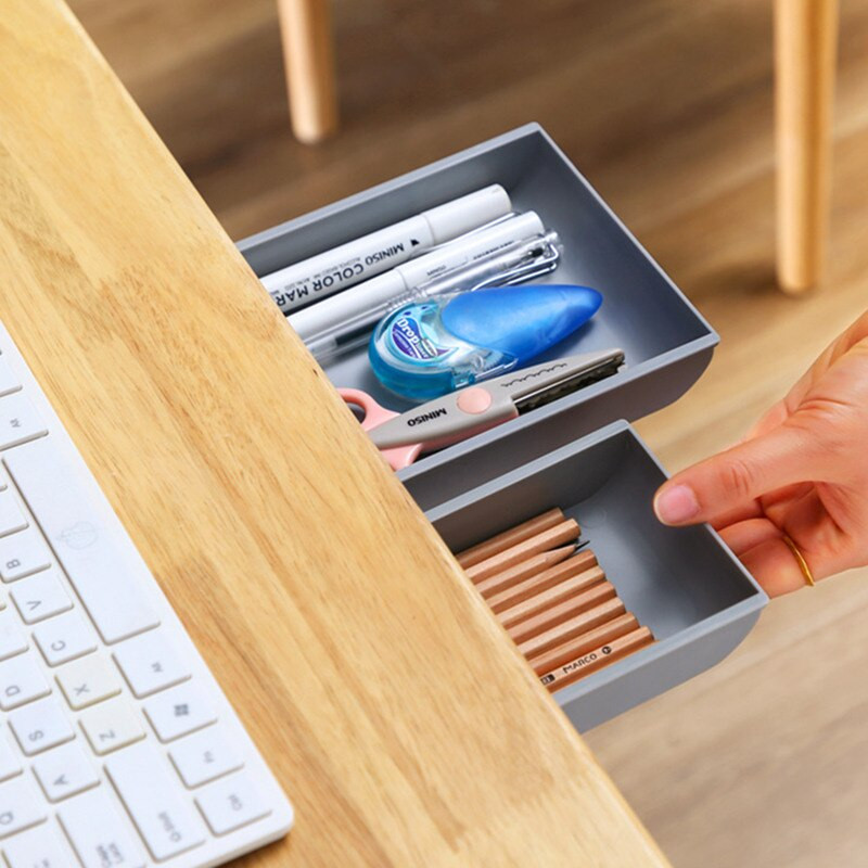Új asztal alatti tárolótálca fiók Öntapadó felső doboz típusú ceruza asztali asztal kiváló minőségű