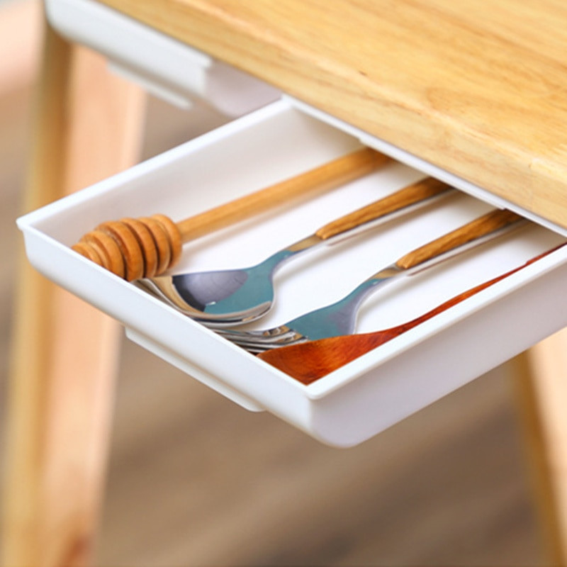 Új asztal alatti tárolótálca fiók Öntapadó felső doboz típusú ceruza asztali asztal kiváló minőségű