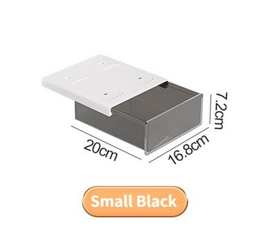 Самозалепваща се поставка за моливи под чекмеджето на бюрото Кутия за съхранение Скрит органайзер за канцеларски материали Поставка за химикалки Офис Органайзер за домашно съхранение