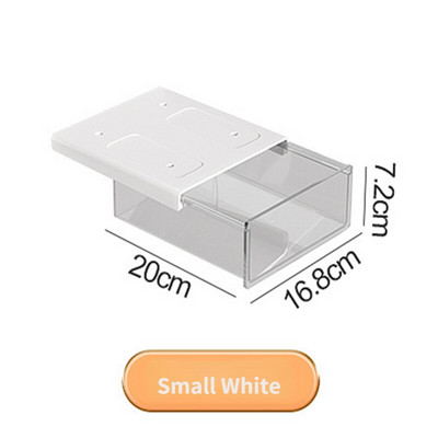 Самозалепваща се поставка за моливи под чекмеджето на бюрото Кутия за съхранение Скрит органайзер за канцеларски материали Поставка за химикалки Офис Органайзер за домашно съхранение