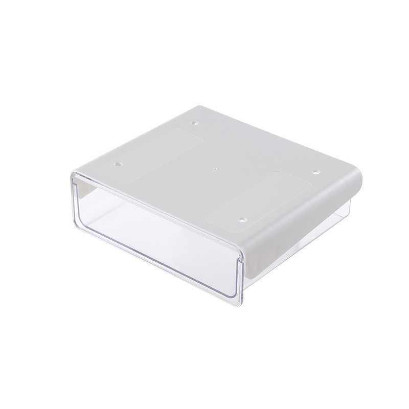 Самозалепваща се поставка за моливи под чекмеджето на бюрото Кутия за съхранение Скрит органайзер за канцеларски материали Поставка за химикалки Офис Органайзер за домашно съхранение