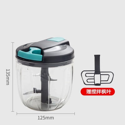 500/900 ml Erőteljes Húsdaráló Kézi Ételdaráló Húsdaráló Turmixgép Hús Gyümölcs Zöldség Dió aprító Konyhai tartozékok