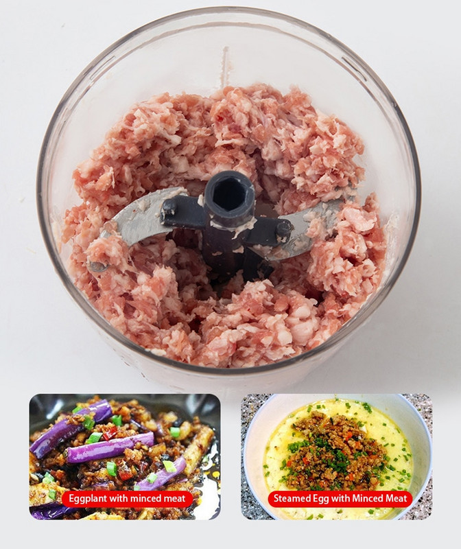 500/900 ml Erőteljes Húsdaráló Kézi Ételdaráló Húsdaráló Turmixgép Hús Gyümölcs Zöldség Dió aprító Konyhai tartozékok