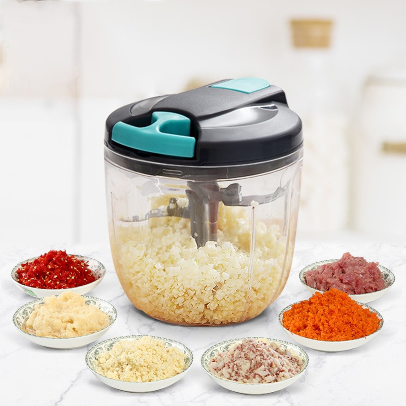 500/900 ml Erőteljes Húsdaráló Kézi Ételdaráló Húsdaráló Turmixgép Hús Gyümölcs Zöldség Dió aprító Konyhai tartozékok