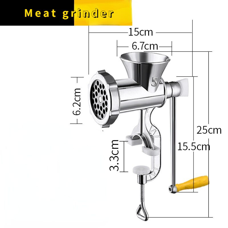 Nerūdijančio plieno smulkintuvas Rankinis mėsmalė Maisto košės įrankis Rankiniai gaminimo įtaisai Namų virtuvė Maisto gaminimo įrankiai ir priedai