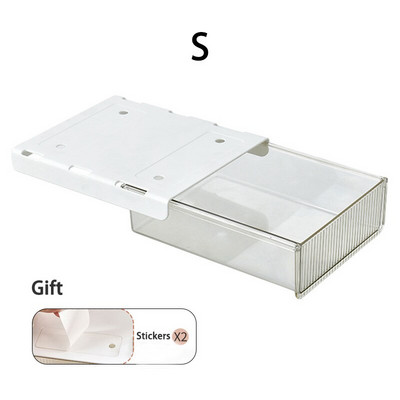 Cutie de depozitare sertar sub birou Cutie de depozitare creion Organizator de papetărie Cutie de sortare ascunsă Organizator de tavă de depozitare pentru stilouri de birou