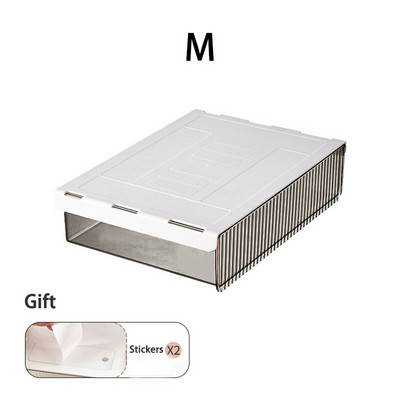 Cutie de depozitare sertar sub birou Cutie de depozitare creion Organizator de papetărie Cutie de sortare ascunsă Organizator de tavă de depozitare pentru stilouri de birou