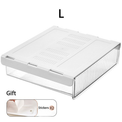 Cutie de depozitare sertar sub birou Cutie de depozitare creion Organizator de papetărie Cutie de sortare ascunsă Organizator de tavă de depozitare pentru stilouri de birou