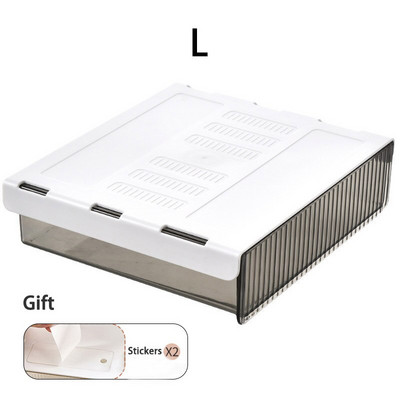 Cutie de depozitare sertar sub birou Cutie de depozitare creion Organizator de papetărie Cutie de sortare ascunsă Organizator de tavă de depozitare pentru stilouri de birou