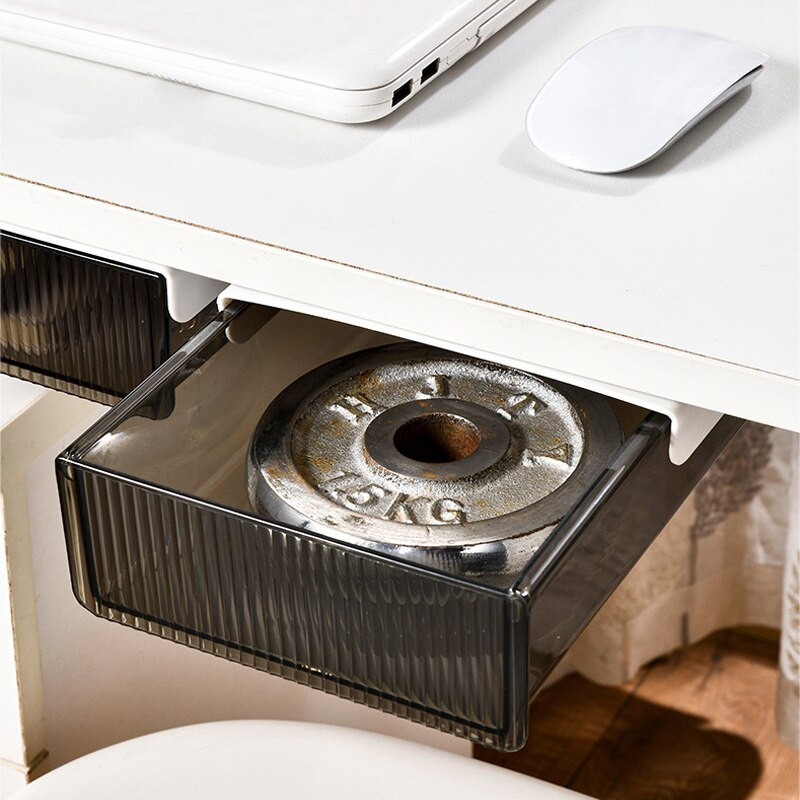 Cutie de depozitare sertar sub birou Cutie de depozitare creion Organizator de papetărie Cutie de sortare ascunsă Organizator de tavă de depozitare pentru stilouri de birou