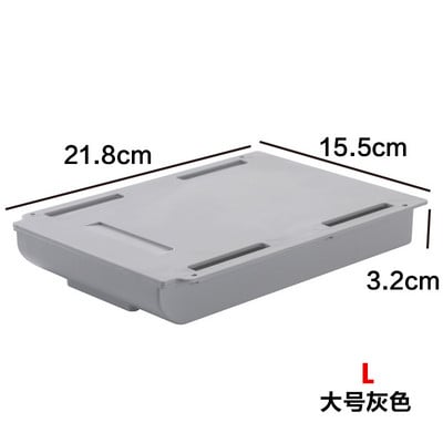 „Self Stick“ pieštukų dėklas po stalo stalčiumi, laikymo dėžutė, paslėpta raštinės reikmenų laikymo priemonė.