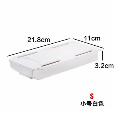 „Self Stick“ pieštukų dėklas po stalo stalčiumi, laikymo dėžutė, paslėpta raštinės reikmenų laikymo priemonė.