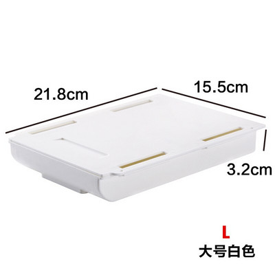 „Self Stick“ pieštukų dėklas po stalo stalčiumi, laikymo dėžutė, paslėpta raštinės reikmenų laikymo priemonė.