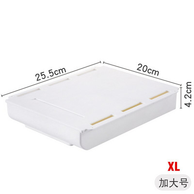 „Self Stick“ pieštukų dėklas po stalo stalčiumi, laikymo dėžutė, paslėpta raštinės reikmenų laikymo priemonė.