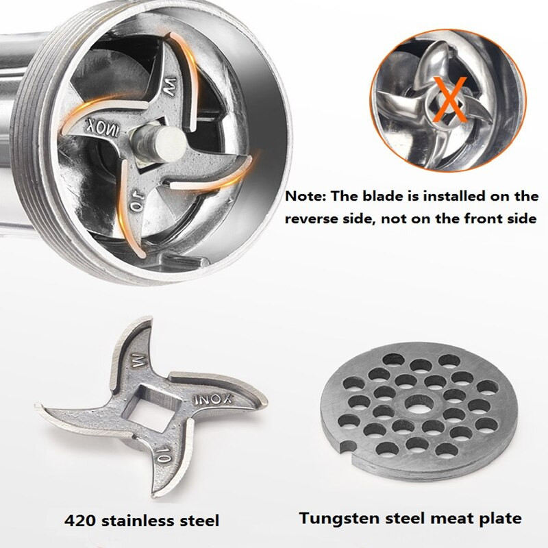 Umplutură tocată de uz casnic Mașină de umplut cârnați de uz casnic, manual multifuncțional, pentru călătorie de carne, Producător de cârnați de casă, vertical