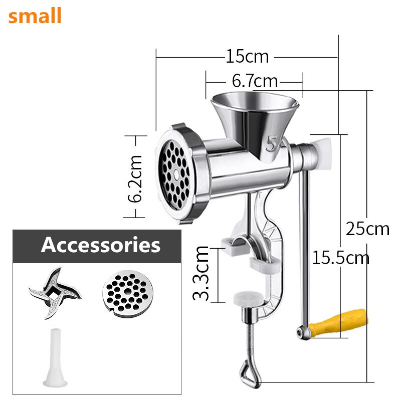 Umplutură tocată de uz casnic Mașină de umplut cârnați de uz casnic, manual multifuncțional, pentru călătorie de carne, Producător de cârnați de casă, vertical