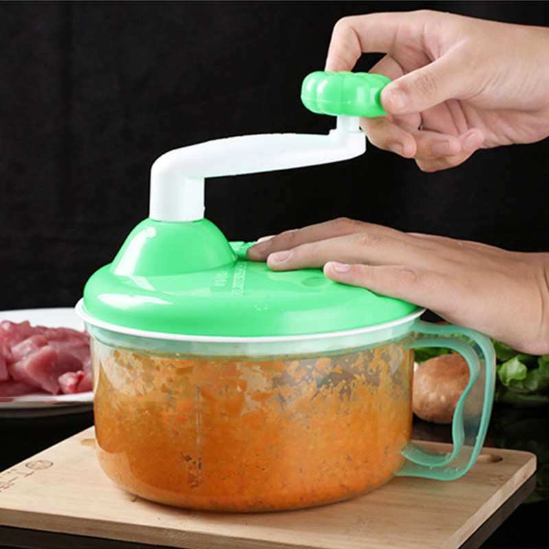 Mașină de tocat legume Mașină de tăiat carne manuală, fructe și legume, nuci, vanilie, mașină cu manivelă, fără electricitate, fără abilități