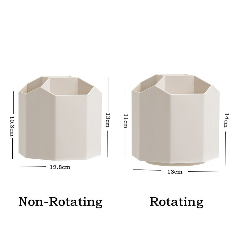 360 fokos forgó tolltartó 5 rácsos PP anyag Divat irodaszervező eszközök Asztali tárolódoboz sminkecsetekhez