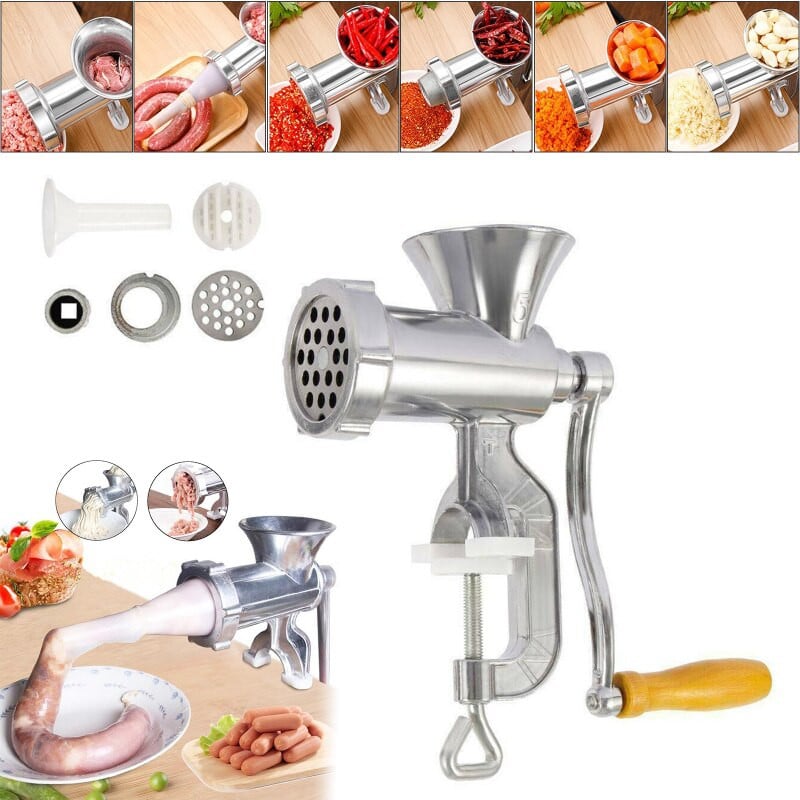 Mașină de tocat carne manuală de mână Mașină de tocat carne multifuncțională de uz casnic Aparat pentru clisma Presă pentru tăiței Instrumente de gătit pentru bucătărie