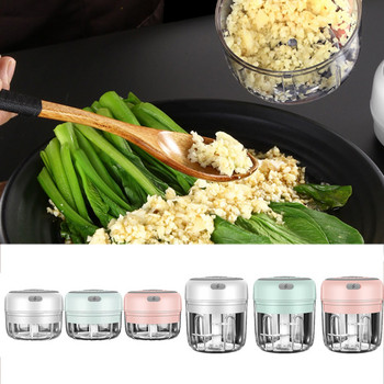 Mini Garlic Chopper Φορητός ηλεκτρικός κοπτήρας φαγητού για πιπεριά Garlic Chili Vegetable Nuts Κιμάς/Μύλος Παρασκευαστής παιδικών τροφών