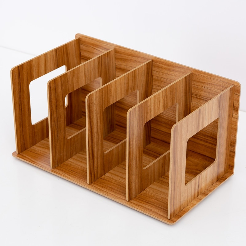 Дървени Направи си сам Настолни списания и книги Съхранение Рафтове за съхранение Рафтове за витрини за книги Поставка Държач Мрежест органайзер за бюро Рафт за книги Книгоразделител