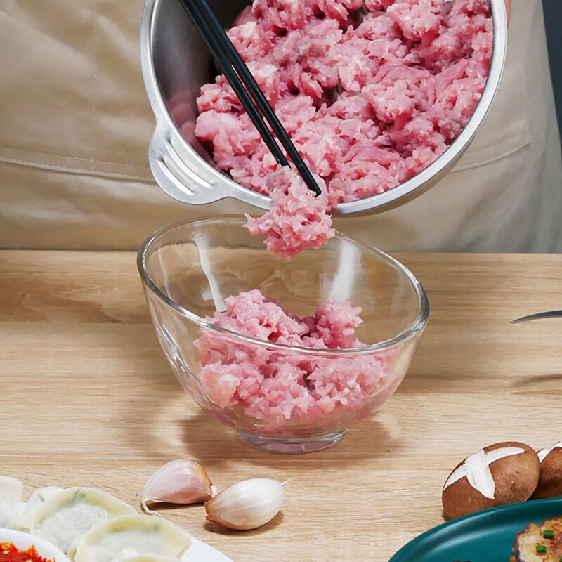 Húsdaráló 2 fokozatú rozsdamentes acél elektromos aprító 2l konyhai robotgép szeletelő 220V daráló Élelmiszer fokhagyma zöldség hús aprító