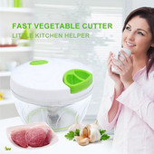 Tocator manual de mancare Instrument de bucatarie Dispozitiv de taiere Tocator de tocat usturoi multifunctional Presa manuala de usturoi Cutter legume pentru alimente