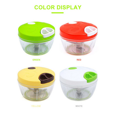 Tocator manual de mancare Instrument de bucatarie Dispozitiv de taiere Tocator de tocat usturoi multifunctional Presa manuala de usturoi Cutter legume pentru alimente