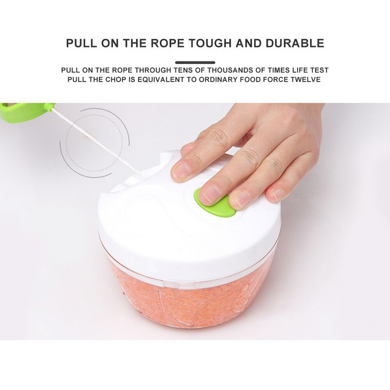 Tocator manual de mancare Instrument de bucatarie Dispozitiv de taiere Tocator de tocat usturoi multifunctional Presa manuala de usturoi Cutter legume pentru alimente