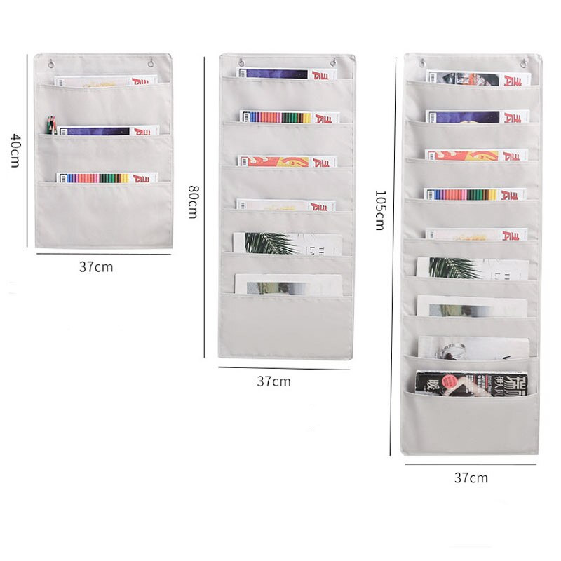 3/6/9 buzunare, pungi de depozitare pentru agățat pe perete, chei pentru cărți, organizator de uși pentru telefonul mobil, husă, dormitor, birou, container
