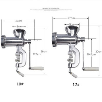 Χειροκίνητη μηχανή κοπής κρέατος & λουκάνικων πιάτα με νουντλ Γατζετ χειρός παρασκευής κιμά Μηχανή λείανσης ζυμαρικών Μηχανή λείανσης Εργαλεία κουζίνας σπιτιού