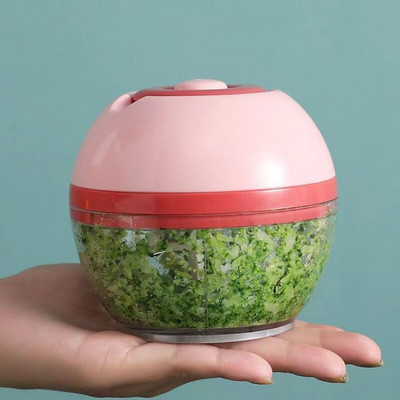 Mini rezač povrća Ručni kućanski stroj za kuhanje Uže za povlačenje Mljeveno meso Mljeveno povrće Češnjak Chili Comp Kuhinjski dodaci