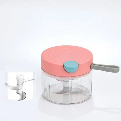 Mini rezač povrća Ručni kućanski stroj za kuhanje Uže za povlačenje Mljeveno meso Mljeveno povrće Češnjak Chili Comp Kuhinjski dodaci