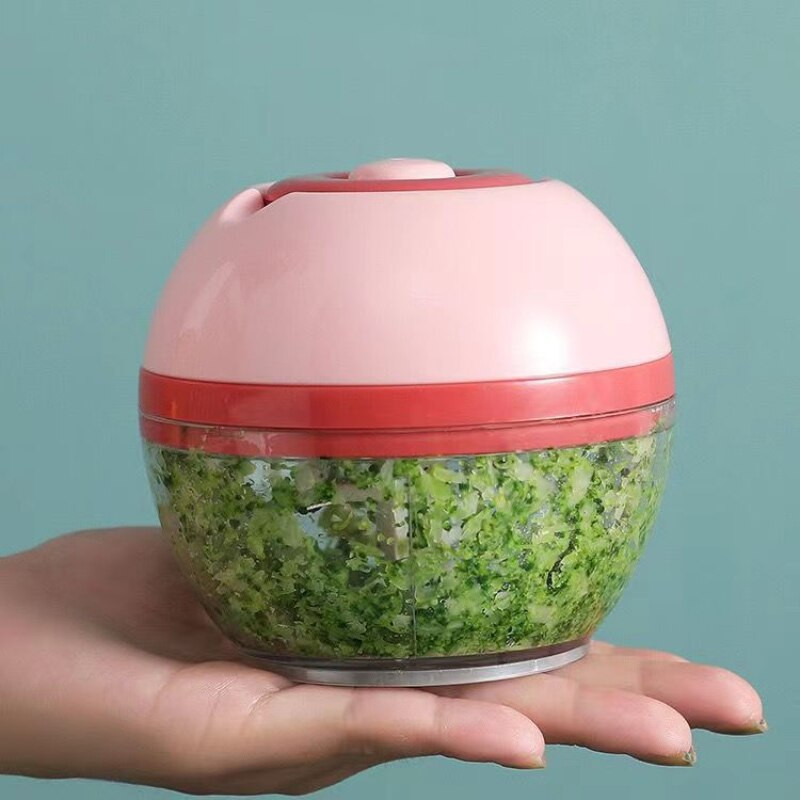 Mini rezač povrća Ručni kućanski stroj za kuhanje Uže za povlačenje Mljeveno meso Mljeveno povrće Češnjak Chili Comp Kuhinjski dodaci