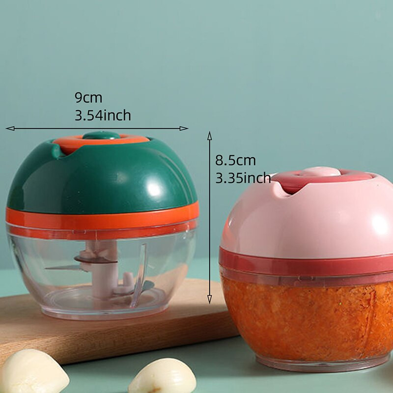 Mini rezač povrća Ručni kućanski stroj za kuhanje Uže za povlačenje Mljeveno meso Mljeveno povrće Češnjak Chili Comp Kuhinjski dodaci