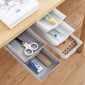 Egymásra rakható rejtett fiókos rendező asztal alatti tolltartó Otthoni irodai írószerdoboz Helytakarékos asztali tároló asztalrendező