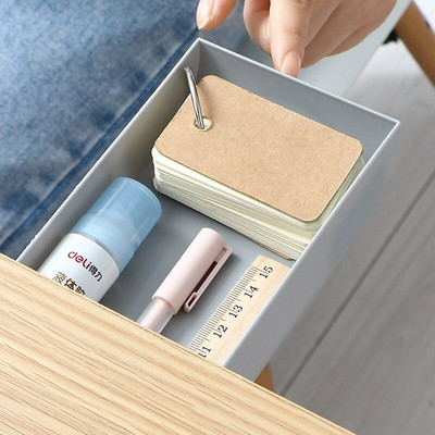 Egymásra rakható rejtett fiókos rendező asztal alatti tolltartó Otthoni irodai írószerdoboz Helytakarékos asztali tároló asztalrendező