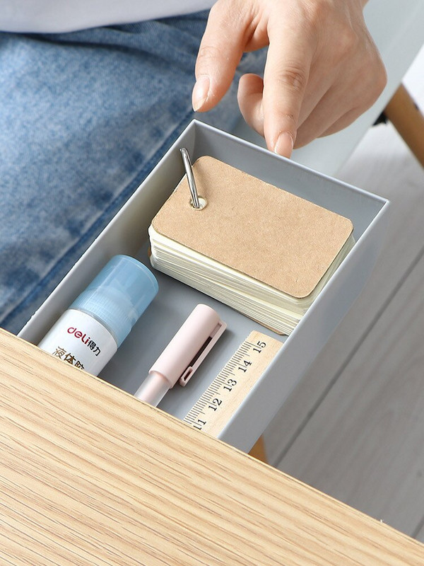 Egymásra rakható rejtett fiókos rendező asztal alatti tolltartó Otthoni irodai írószerdoboz Helytakarékos asztali tároló asztalrendező