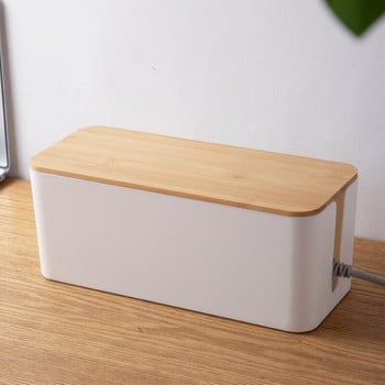 Καλώδιο Storage Box Charger Socket Organizer Πολυλειτουργικό Desktop Network Line Bin Καλωδιακή θήκη