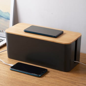 Καλώδιο Storage Box Charger Socket Organizer Πολυλειτουργικό Desktop Network Line Bin Καλωδιακή θήκη