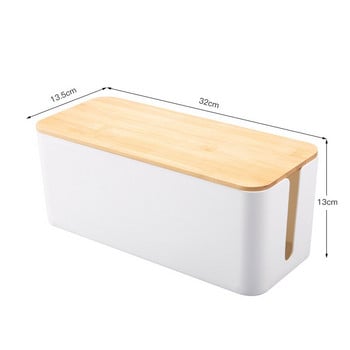 Καλώδιο Storage Box Charger Socket Organizer Πολυλειτουργικό Desktop Network Line Bin Καλωδιακή θήκη