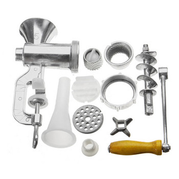 Χειροκίνητη μηχανή κοπής κρέατος και λουκάνικα πιάτα με νουντλ Γατζετ χειρός παρασκευής κιμά Ζυμαρικά Μηχανή μανιβέλας κουζίνας σπιτιού Εργαλεία μαγειρέματος