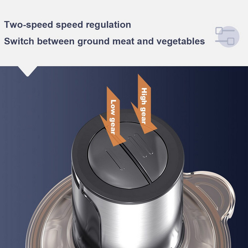 Naujas Europos standartinis buitinis daugiafunkcis nerūdijančio plieno mėsmalė elektrinis maisto papildas virtuvinio kombaino trintuvas 3L