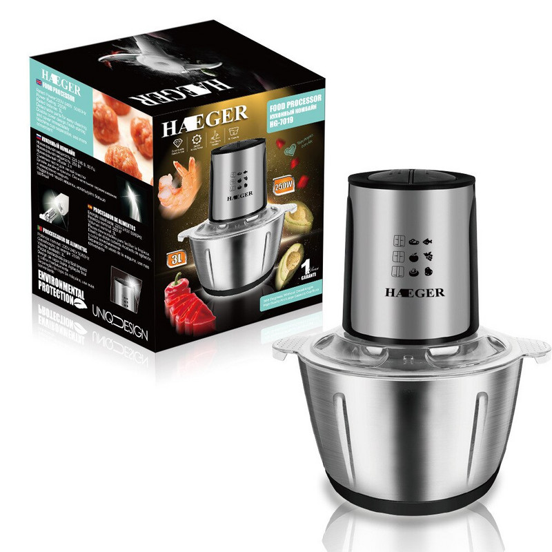 Naujas Europos standartinis buitinis daugiafunkcis nerūdijančio plieno mėsmalė elektrinis maisto papildas virtuvinio kombaino trintuvas 3L